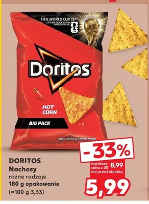 Nachos Doritos Hot Corn promocja w Kaufland