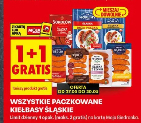 Kiełbasa śląska Kraina Wędlin promocja w Biedronka