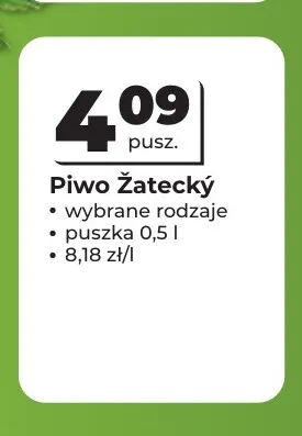 Piwo Żatecký promocja w Odido