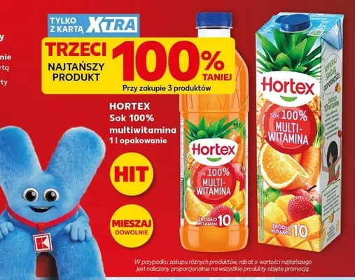 Sok 100% multiwitamina Hortex promocja w Kaufland