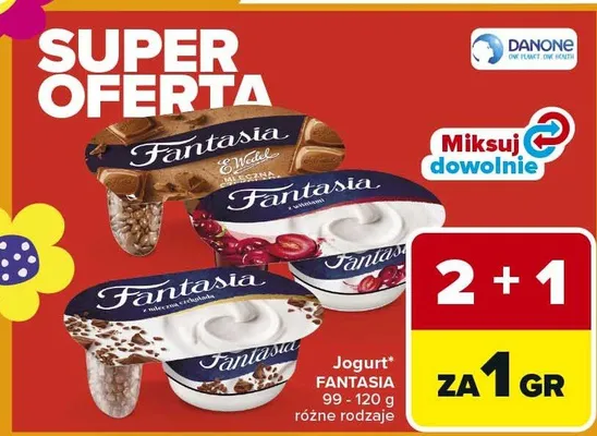Jogurt różne rodzaje promocja w Carrefour Market