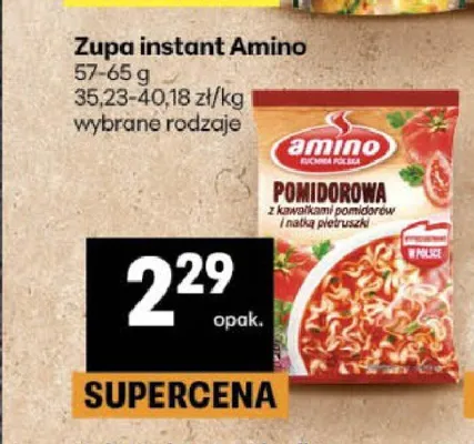 Zupa instant pomidorowa Amino promocja w Delikatesy Centrum