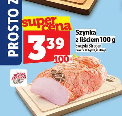 Szynka z liściem Swojski Stragan promocja w TOPAZ
