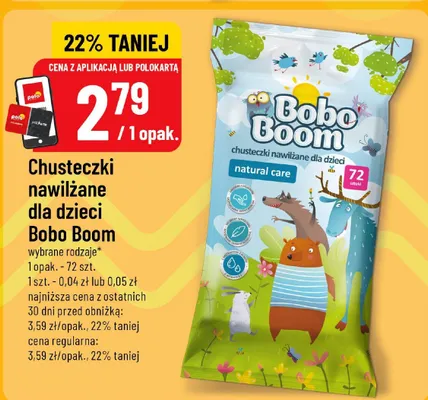 Chusteczki nawilżane dla dzieci promocja w POLOmarket