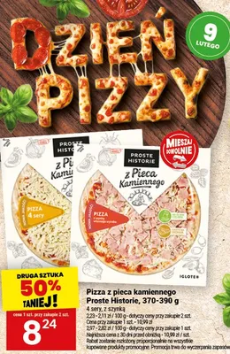 Pizza z pieca kamiennego Proste Historie, 370-390 g promocja w Twój Market