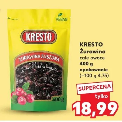 Żurawina całe owoce promocja w Kaufland