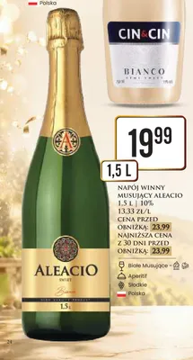Napój winny musujący Aleacio Sweet promocja w Dino