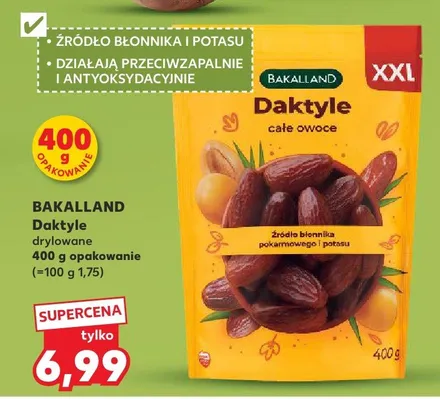 Daktyle drylowane całe owoce promocja w Kaufland