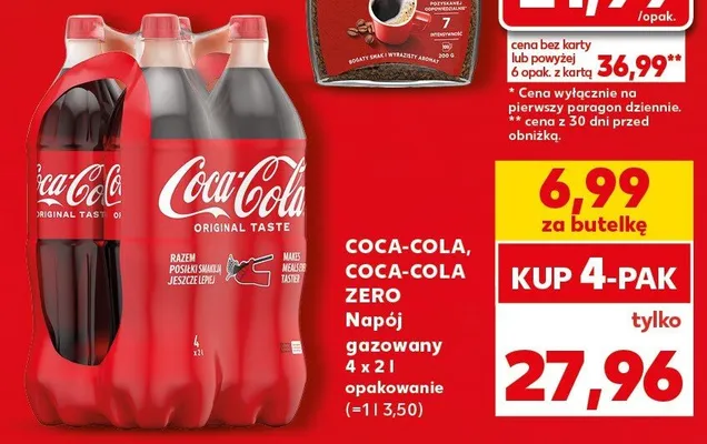 Napój gazowany Coca-Cola, Coca-Cola Zero promocja w Kaufland
