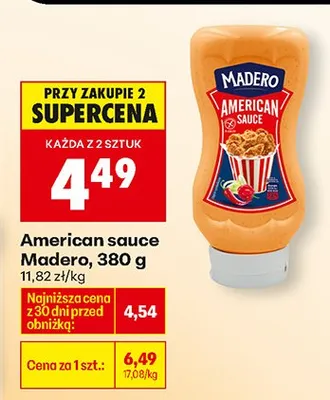 Sos american sauce promocja w Biedronka