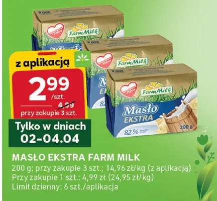 Masło ekstra promocja w Stokrotka