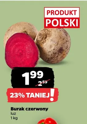 Buraki czerwone promocja w Netto