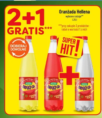 Oranżada Hellena czerwona promocja w POLOmarket