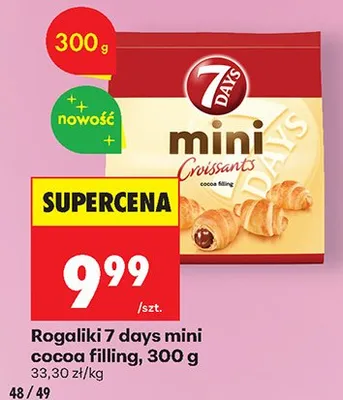 Rogaliki mini cocoa filling promocja w Biedronka