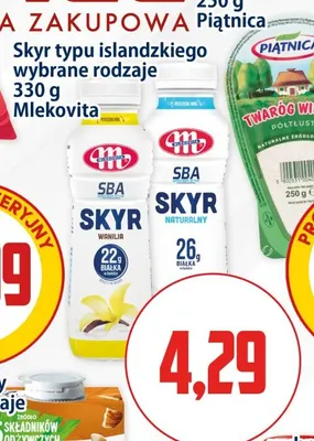 Skyr typu islandzkiego wanilia Mlekovita promocja w Kupiec