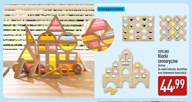 Klocki sensoryczne Toylino promocja w Aldi