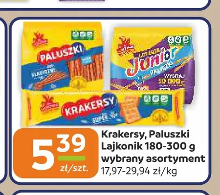 Krakersy, paluszki Lajkonik promocja w Społem Częstochowa