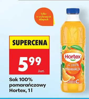 Sok 100% pomarańczowy promocja w Biedronka