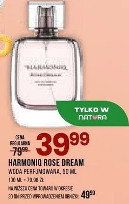 Woda perfumowana Harmoniq Rose Dream promocja w Drogerie Natura