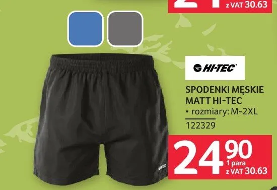 Spodenki męskie Matt Hi-Tec promocja w Selgros