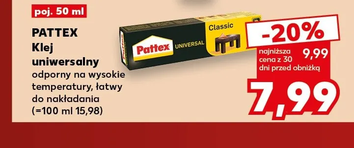 Klej uniwersalny Pattex promocja w Kaufland