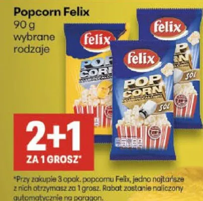 Popcorn Felix promocja w Delikatesy Centrum