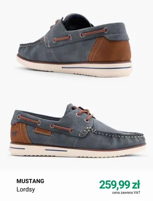 Buty Lordsy Mustang promocja w Deichmann