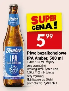 Piwo bezalkoholowe IPA Amber promocja w Twój Market