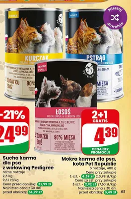 Mokra karma dla kota Pet Republic Pstrąg promocja w Dino