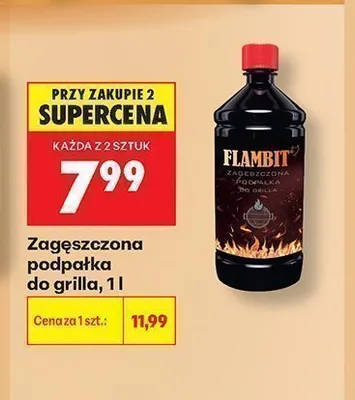 Zagęszczona podpałka do grilla Flambit promocja w Biedronka