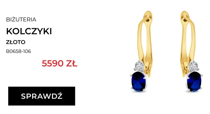 Kolczyki złote Briju