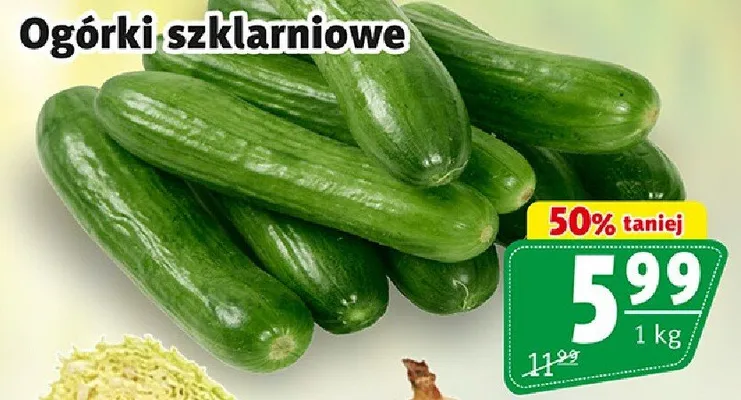 Ogórki szklarniowe promocja w Prim Market