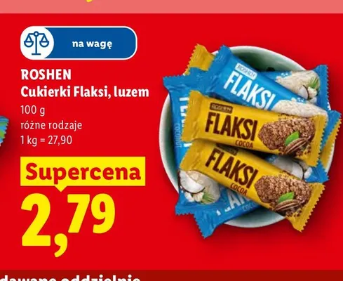 Cukierki Flaksi Roshen na wagę promocja w Lidl