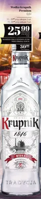 Wódka Krupnik Premium promocja w POLOmarket