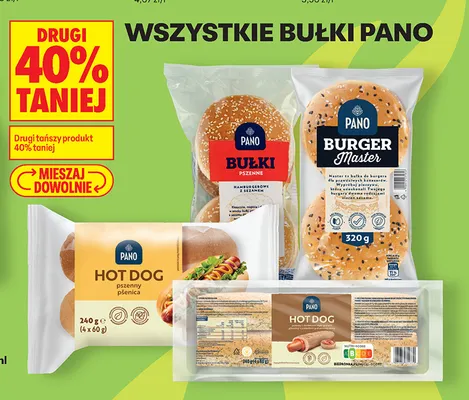 Bułki do hot dogów pszenne Pano promocja w Biedronka