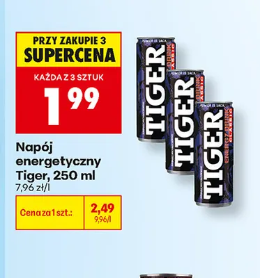 Napój energetyczny Tiger Classic promocja w Biedronka