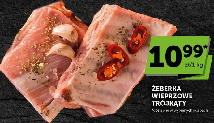 Żeberka wieprzowe trójkąty promocja w ABC