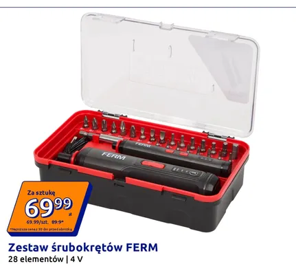 Zestaw śrubokrętów FERM promocja w Action