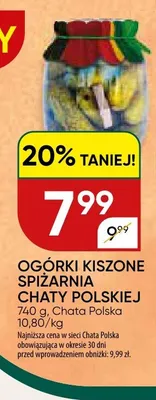 Ogórki kiszone Spiżarnia Chaty Polskiej promocja w Chata Polska