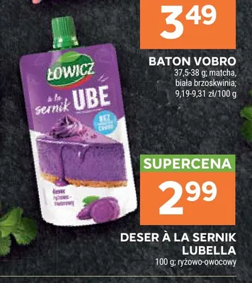 Deser à la sernik Lubella promocja w Stokrotka