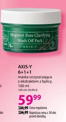 Maska oczyszczająca 6+1+1 z ekstraktem z bylicy promocja w Hebe