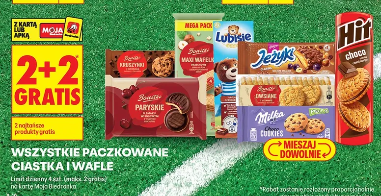 Ciastka Bonitki Kruszynki z czekoladą promocja w Biedronka