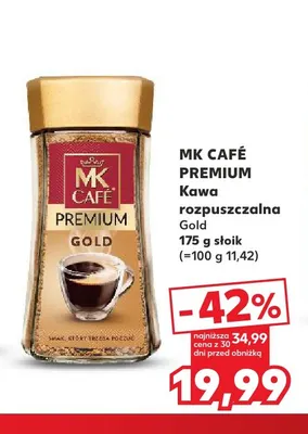 Kawa rozpuszczalna Gold MK Café Premium promocja w Kaufland