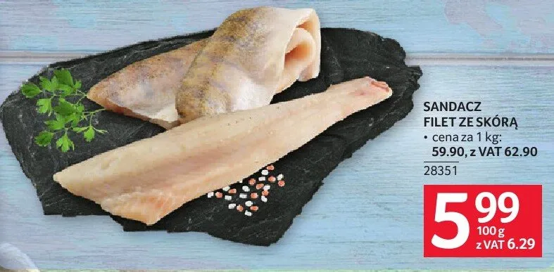 Sandacz filet ze skórą promocja w Selgros
