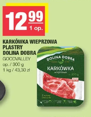 Karkówka wieprzowa plastry Dolina Dobra promocja w SPAR