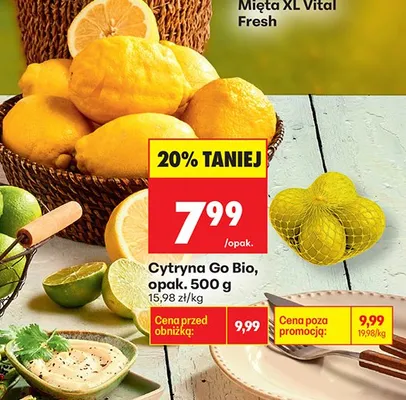 Cytryny Gut bio promocja w Biedronka