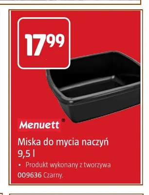 Miska do mycia naczyń 9,5 l Menuett promocja w Jula