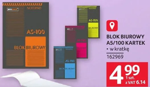 Blok biurowy A5/100 kartek promocja w Selgros