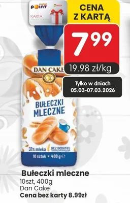 Bułeczki mleczne promocja w Market Point