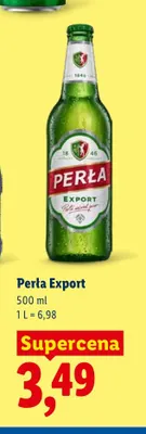 Piwo Perła Export promocja w Lidl